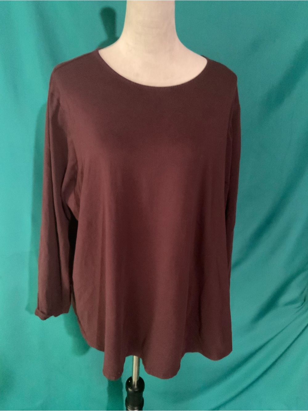 PURE JILL LONG-SLEEVE SHIRTTAIL TEE, FROM J.JILL, RELAXED STANDARD FIT